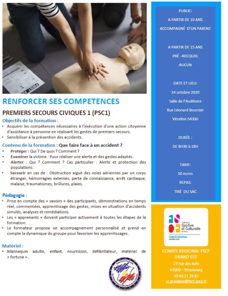 Formation Premiers Secours Civiques Site De La Mairie De Vezelise