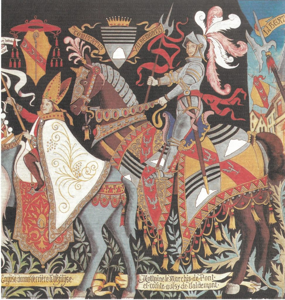 Duc Antoine jeune. Extrait de la fresque de l'ancien Palais de Justice de Vézelise
