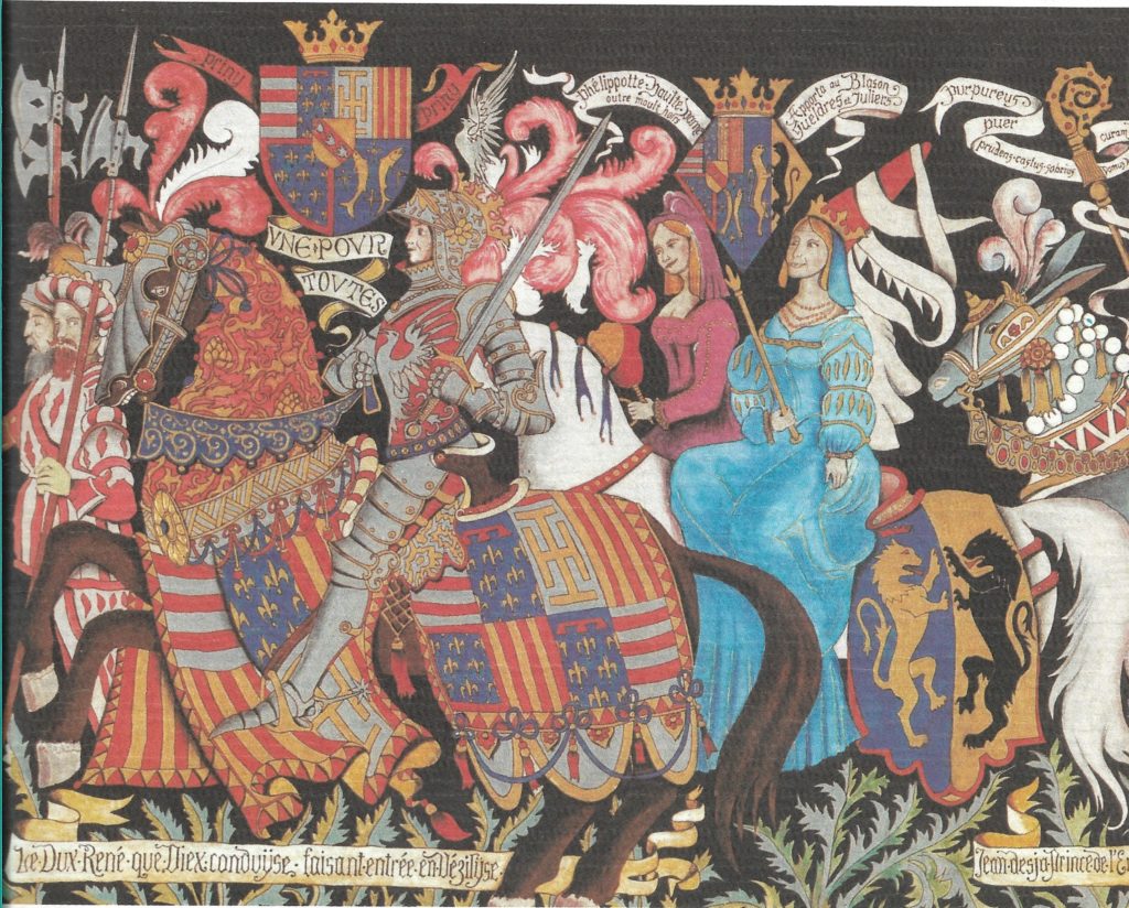 Entrée de Renée II à Vézelise, fresque de l'ancien Palais de Justice